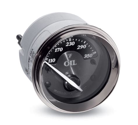 Fairing Mount Oil Temperature Gauge Fahrenheit Harley