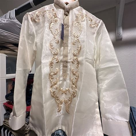 Barong Tagalog Arman3 With Inner Lining Placket Filipino National