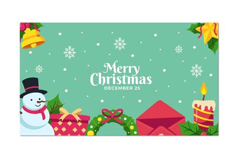 Premium Vector Merry Christmas Banner Template Vector