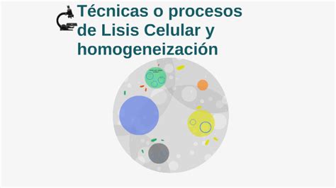 Técnicas o procesos de Lisis Celular y homogeneización by Luis Javier