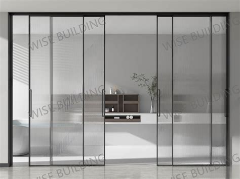 Modern Slim Soundproof Interior Aluminum Glass Sliding Door Price Multi