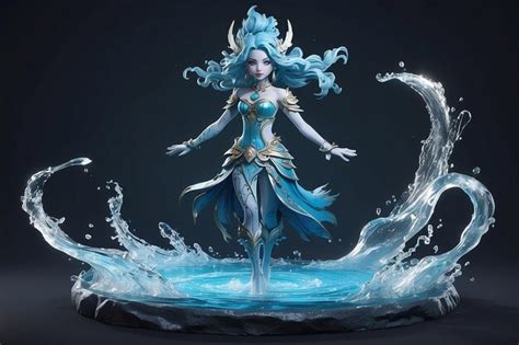 Premium Photo Fantasy Water Character