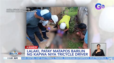 Tricycle Driver Patay Nang Barilin Ng Kapwa Driver Na Nakaaway Niya