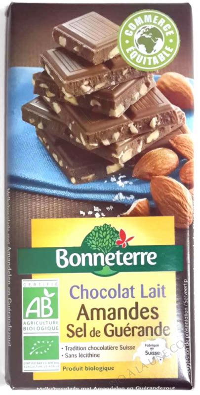 Chocolat Lait Amandes Sel De Guerande G Bonneterre Bio La Une