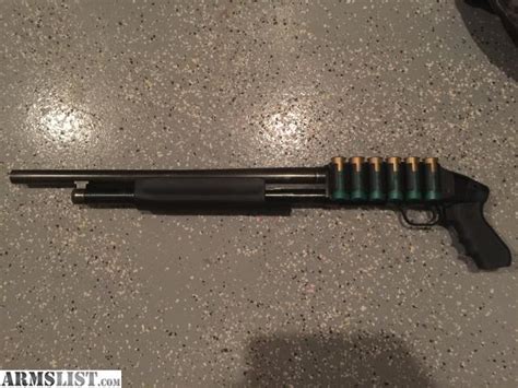 Armslist For Sale Mossberg Maverick 88 Pistol Grip 18 Barrel 6 Shot Side Saddle 12 Gauge