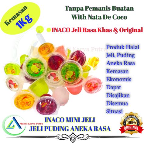 Jual Inaco Jelly Mix Flavor Dan Puding Dengan Nata De Coco Kg Aneka