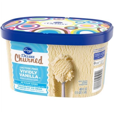 Kroger® Deluxe Churned Lactose Free No Sugar Added Vividly Vanilla Ice