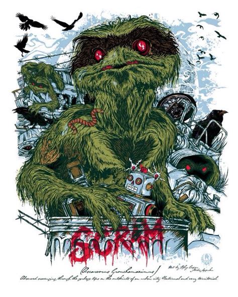 Oscar The Grouch By Rhys Cooper Sesame Street Art Horror Art