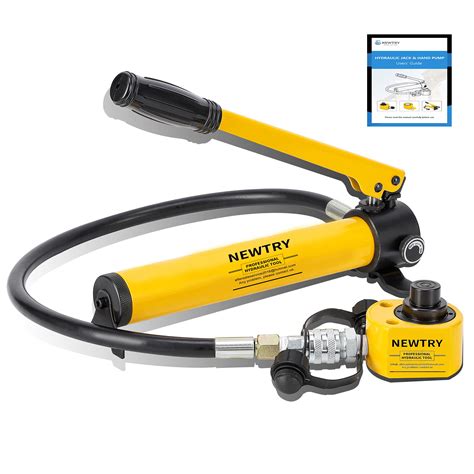 Buy Newtry Ton Low Profile Hydraulic Jack Cylinder Hand Pump Stoke