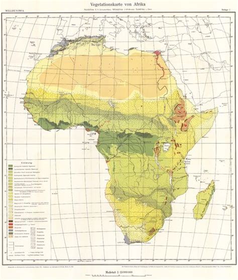 Africa Map Vegetation Zones