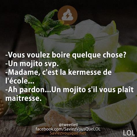 Vous Voulez Boire Quelque Chose Un Mojito Svp Madame Cest La