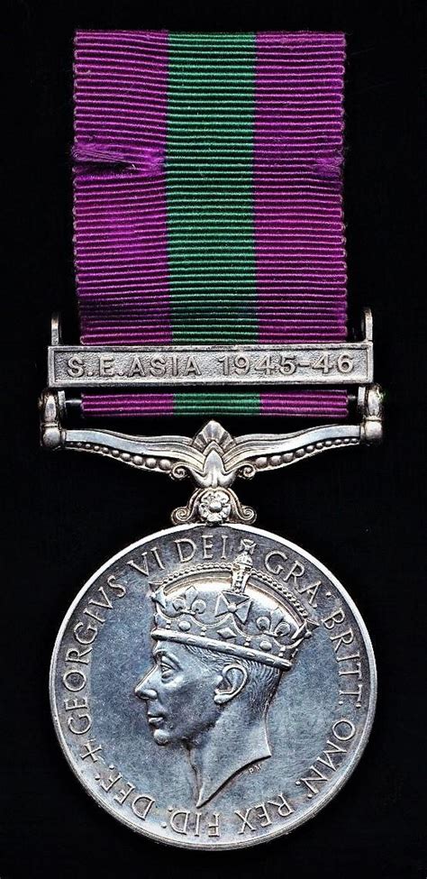 Aberdeen Medals General Service Medal Gvi First Issue With