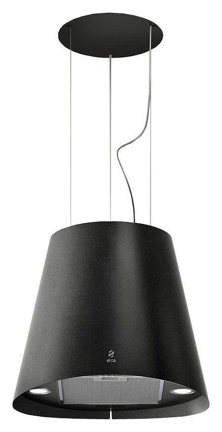 A Black Lamp Hanging From The Ceiling