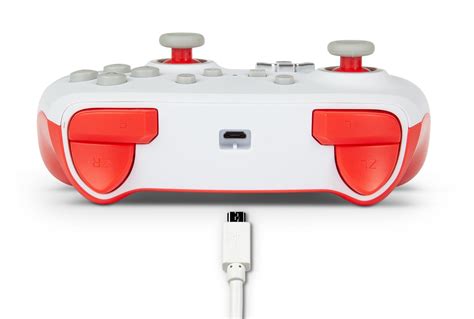 Powera Enhanced Wired Controller For Nintendo Switch Super Mario Bros Mario White