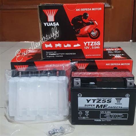 Jual Aki Motor Yuasa Ytz S Original Untuk Revo Beat Supra Mio Dll