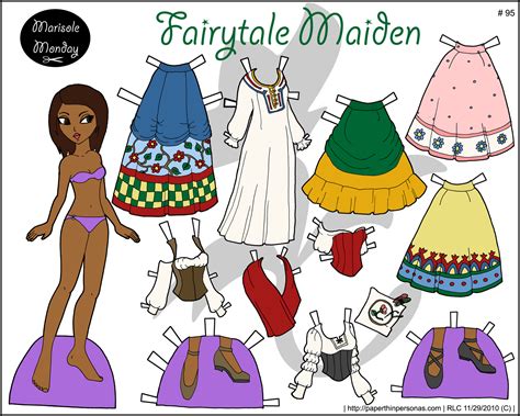 Marisole Monday Full Color Printable Paper Doll Paper Thin Personas