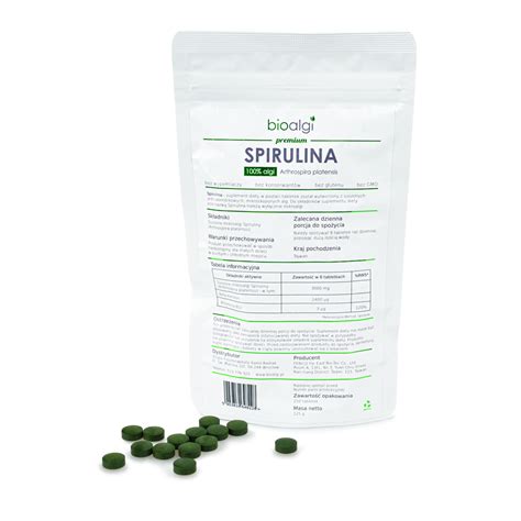 Spirulina W Tabletkach Bioalgi