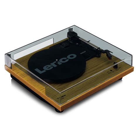 Lenco LS 10 Plattenspieler Mit Eingebauten Lautsprechern Holz Gear4music