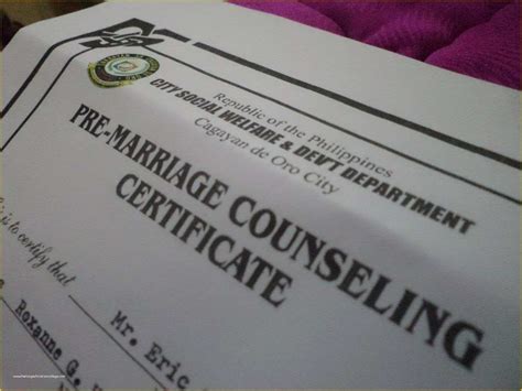 Free Premarital Counseling Certificate Of Completion Within Free