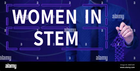 Conceptual Caption Women In Stem Business Overview Science Technology