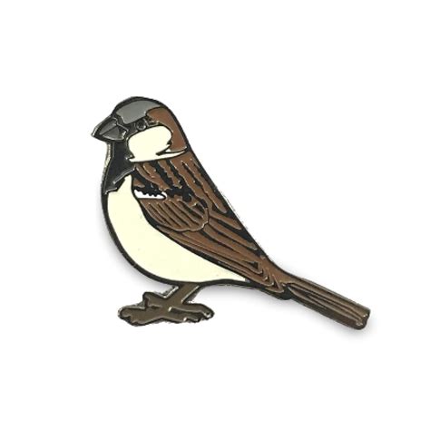 Buy Wwf India Bird Lapel Pin House Sparrow Male Metal Enamelled