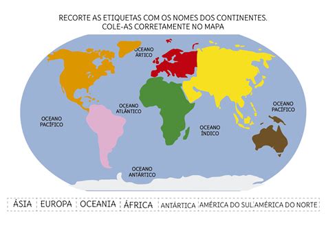 Notebook da Profª Continentes e oceanos Atividades de geografia