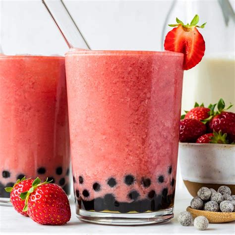 Strawberry Bubble Tea Recipe