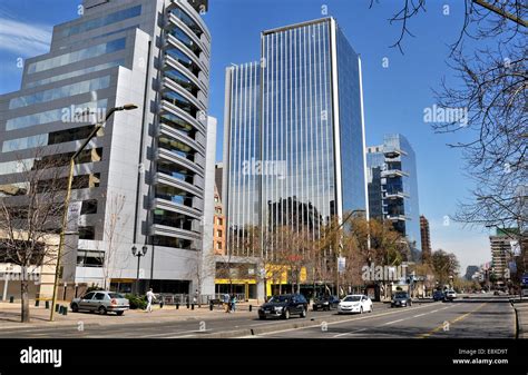 street scene Las Condes Santiago Chile Stock Photo - Alamy