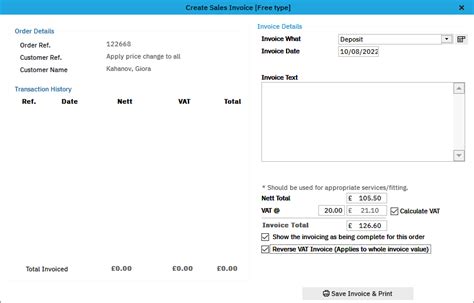 Vat Reverse Charge On Invoices And Credit Notes Eq