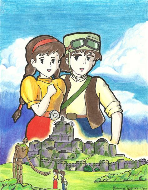 Sheeta And Pazu Studio Ghibli Fan Art 38893388 Fanpop