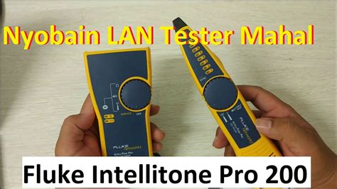 Cara Cek Kabel Lan Dengan Fluke Intellitone Pro 200 Network Cable