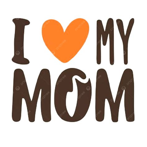 I Love My Mom Typography T Shirt Design Illustration T Shirt Design