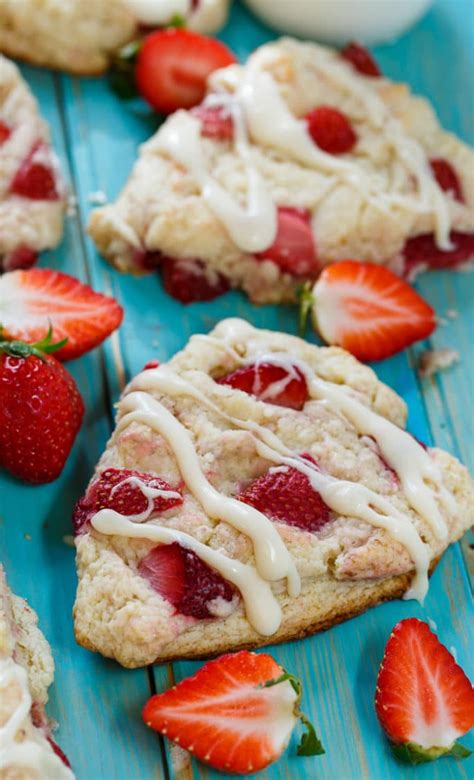 Strawberries And Cream Scones Spicy Southern Kitchen