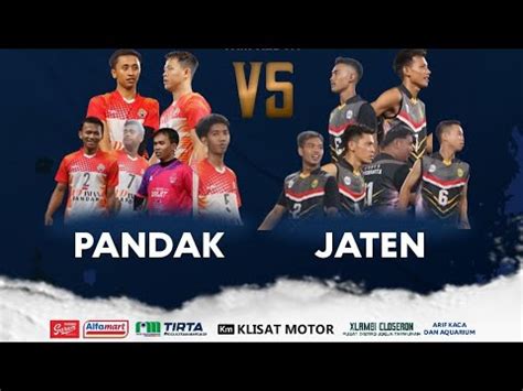 Set Saling Balas Spike Pandak Vs Jaten Danramil Pandak Cup Youtube