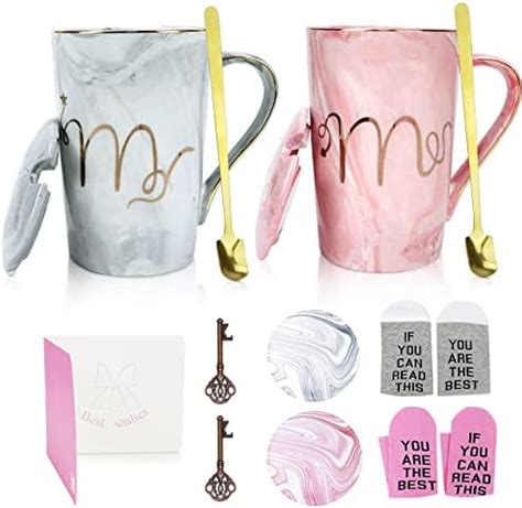 Yorkaan Mr Mrs Set Regalo Tazze Da Caff Oz Regalo Per Coppie Per