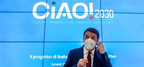 Renzi Video Conferenza Stampa Conte Accetti Nostro Recovery Plan O