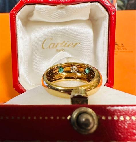 Cartier Daphne Emerald And Diamond K Yellow Gold Ri Gem