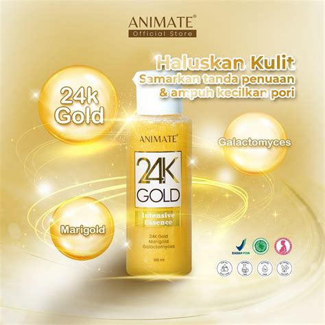 Jual Animate 24K Gold Intensive Essence 100 Ml Shopee Indonesia