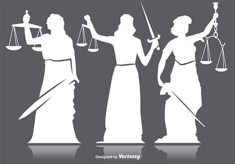 Lady justice silhouettes 103155 Vector Art at Vecteezy