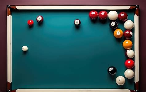 Premium Photo Billiard Table With Balls