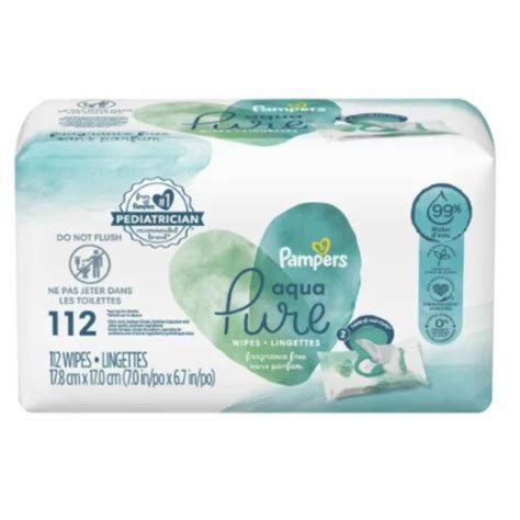 Pampers Aqua Pure Sensitive Baby Wipes, 112 Wipes - Kroger