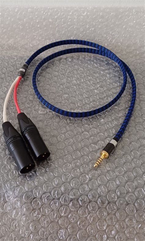 4 4mm Balanced Plug To Dual XLR Male Audio Hi Fi Interconnect Van Damme