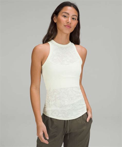 Lululemon Hold Tight Tank Top Jacquard Crumple Mini Jacquard Elixir