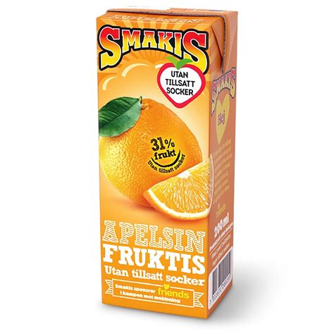 Fruktdryck Apelsin Fruktis Fr N Smakis Fruktdryck Grossist