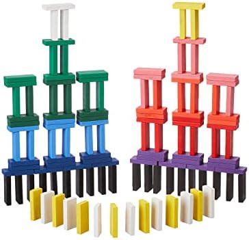 Toyshine Double Color Dot Dominoes Game Set Classic Pieces In Tin