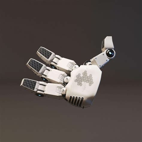 Robot Hand 3d Model By Daniel Mikulik