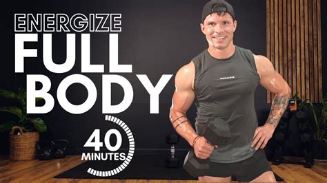 40 Min Energizing Workout Db And Bodyweight Full Body Dumbbells At