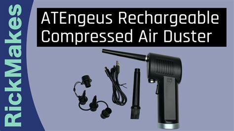 Atengeus Rechargeable Compressed Air Duster Youtube