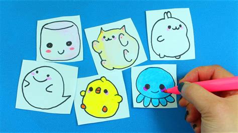 How to Draw Cute Kawaii Animals SUPER EASY! Plus Miniature Doll Shoes ...