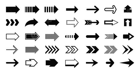 Arrow Pointer Vector Art PNG Black Arrows Direction Pointers Up Arrow